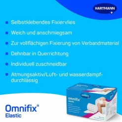 omnifix® elastic 10 cm x 5 m Fixiervlies, 1 St