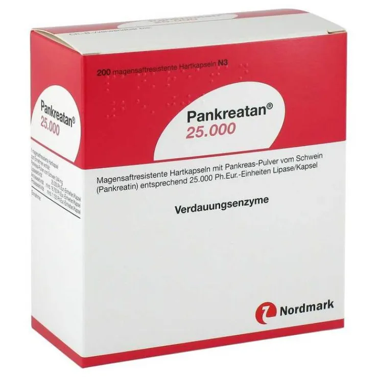 Pankreatan 25.000 magensaftresistente Kapseln, 200 St