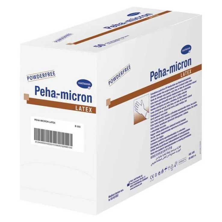 Peha-Micron latex Op-Handschuhe Größe 7,5, 50X2 St