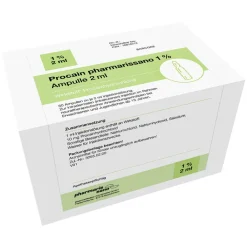Procain pharmarissano 1% Injektionslösung Ampullen 2 ml, 50X2 ml