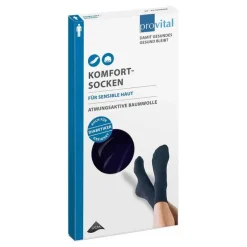 Provital Komfortsocken men Größe 43 - 46 marine, 2 St