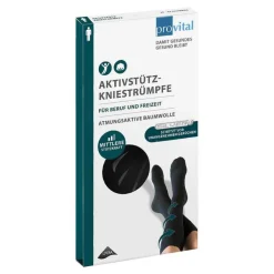 Provital Reisekniestrümpfe Größe 43 - 46 schwarz, 2 St