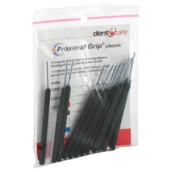 Proximal Grip xx-fein schwarz Interdentalbürste, 12 St