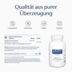 Pure Encapsulations Vitamin C 1000 gepuffert Kapseln, 90 St