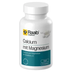 Raab Vitalfood Calcium mit Magnesium Kapseln, 75 St