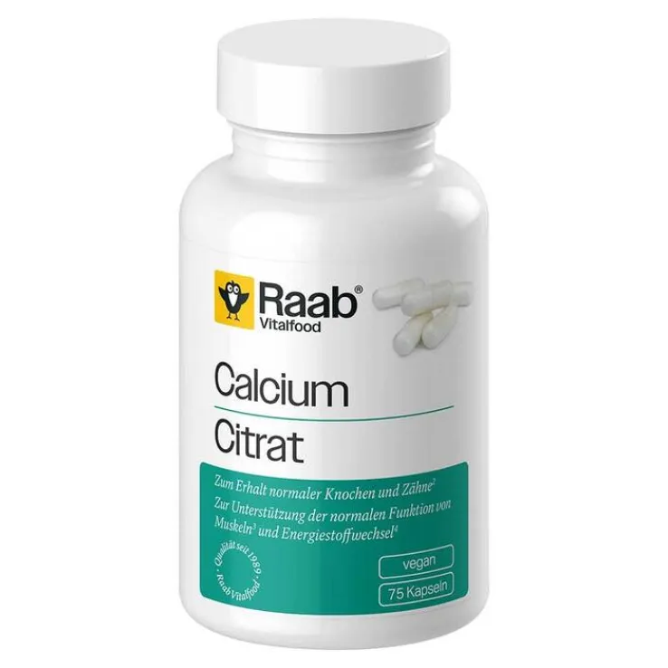 Raab Vitalfood Calciumcitrat Kapseln, 75 St