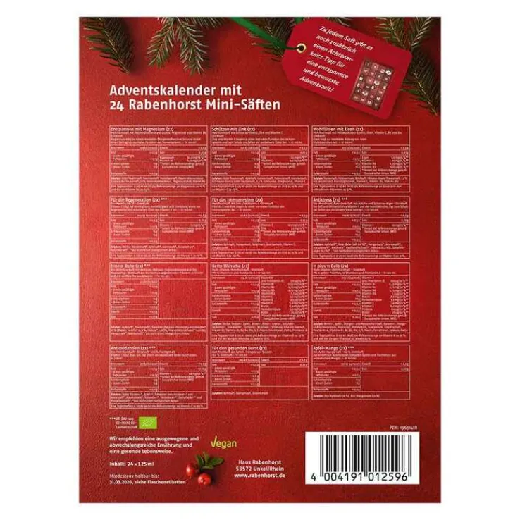 Rabenhorst Adventskalender, 24X125 ml
