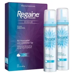 Regaine Frauen Schaum 50 mg/g, 2X60 g