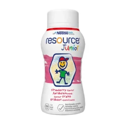 Resource Junior Erdbeer-Geschmack flüssig, 4X200 ml
