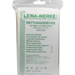 Rettungsdecke gold / silber 16, 1 St