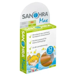 Sanohra max Gehörschutzstöpsel für Kinder, 12 St