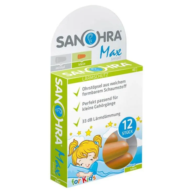 Sanohra max Gehörschutzstöpsel für Kinder, 12 St