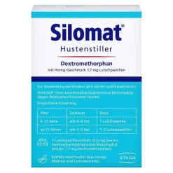 Silomat Hustenstiller Dextromethorphan mit Honig-Geschmack, 40 St