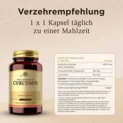 Solgar Vollspektrum Curcumin Kapseln, 90 St