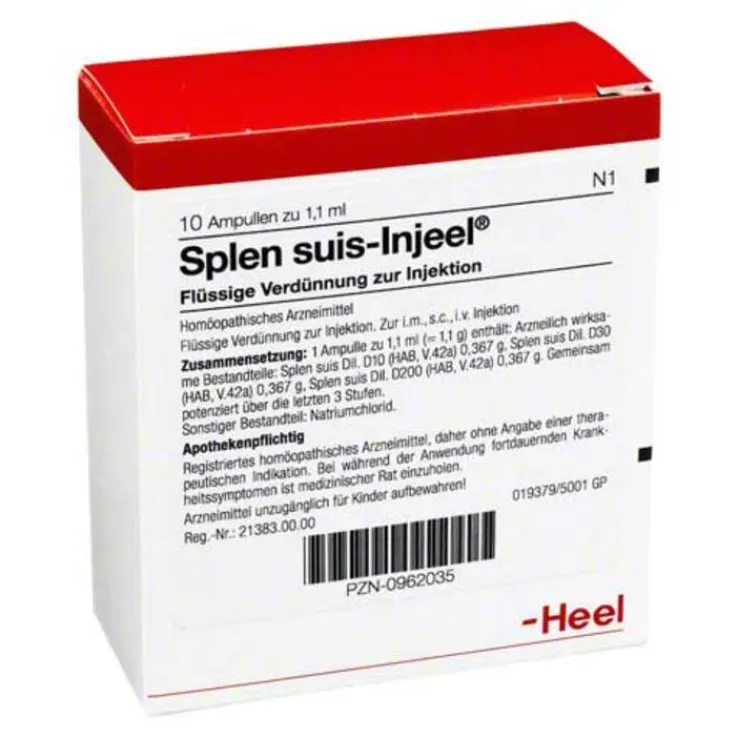 Splen suis Injeel Ampullen, 10 St