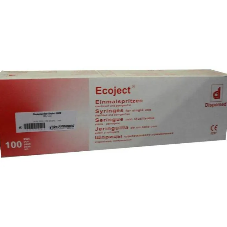 Spritzen Einmal Luer Ecoject, 100X5 ml