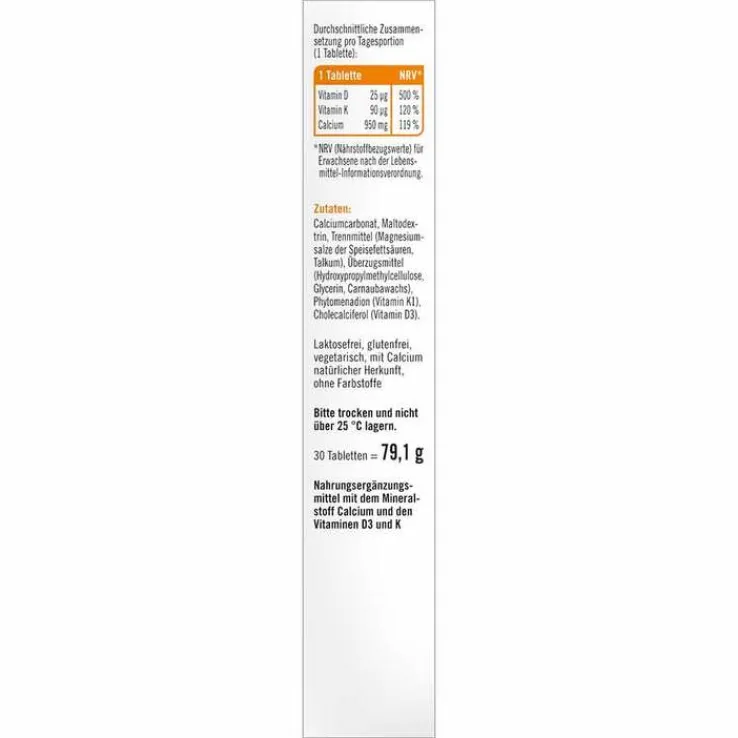 Taxofit Calcium 950 + D3 + K Tabletten, 30 St