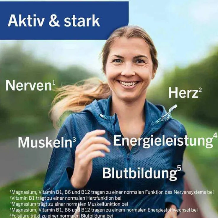 Taxofit Magnesium 400 + B1 + B6 + B12 + Folsäure Tabletten, 45 St