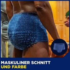 TENA® MEN ACTIVE FIT Plus Pants blau S/M bei Inkontinenz, 4X12 St