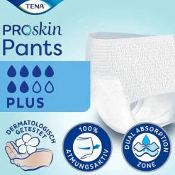 TENA Pants Plus XS Einweghosen bei Inkontinenz, 4X14 St