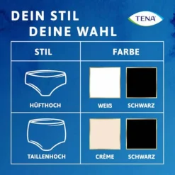 Tena Silhouette Plus M black Inkontinenz Pants, 2X12 St