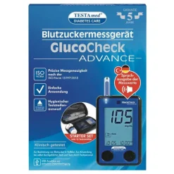 Testamed Glucocheck Advance Starter-Kit mg / dl mmol / l, 1 St