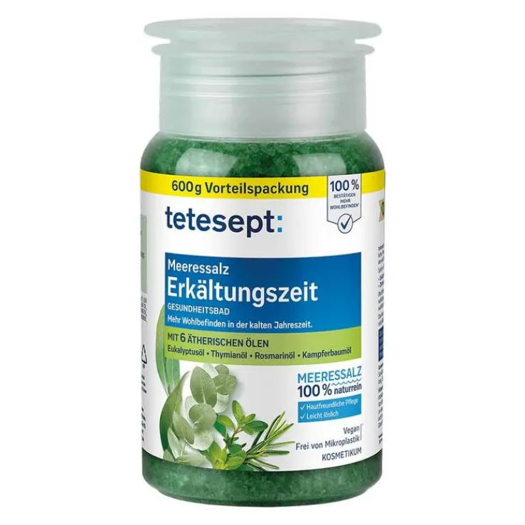 Tetesept Meeressalz Erkältungszeit, 600 g