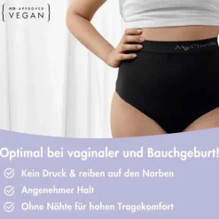 The Support Panty Wochenbett Unterhose XXL schwarz, 1 St