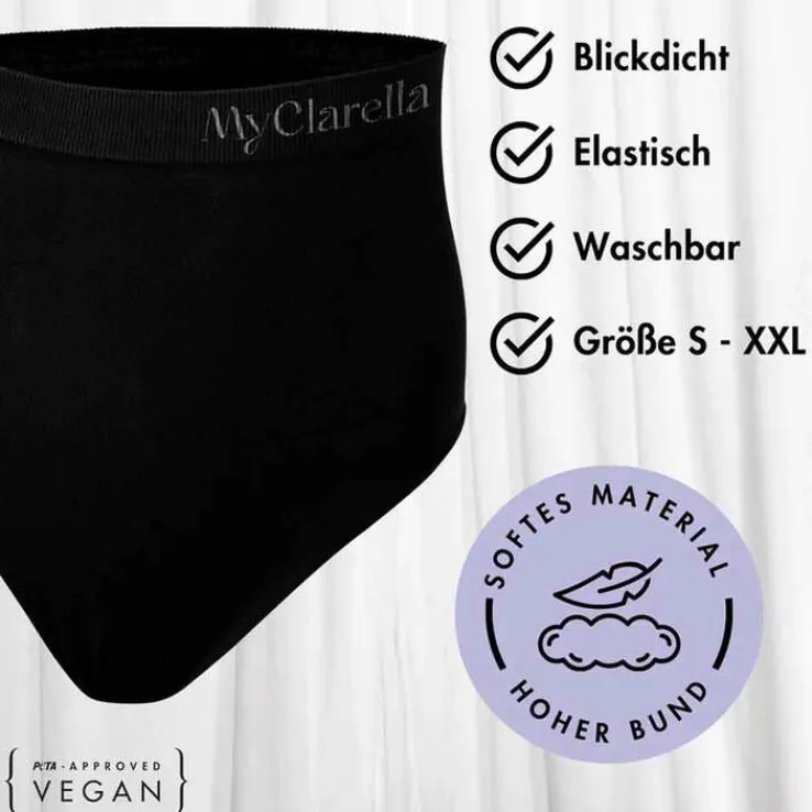 The Support Panty Wochenbett Unterhose XXL schwarz, 1 St