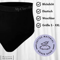 The Support Panty Wochenbett Unterhose M schwarz, 1 St