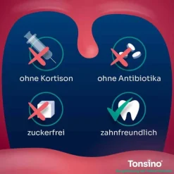 Tonsino Gurgellösung bei Halsschmerzen, 120 ml