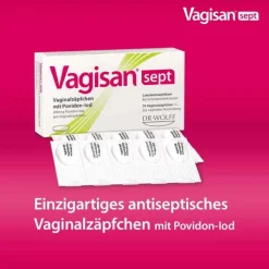 Vagisan sept Vaginalzäpfchen mit Povidon-Iod, 10 St