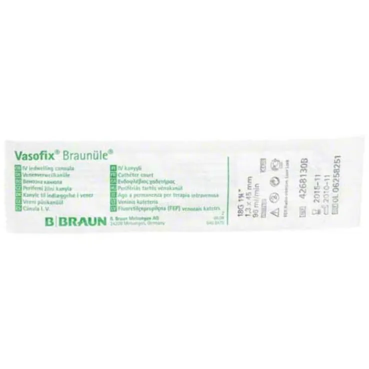Vasofix Braunüle 18G 45mm grün, 1 St