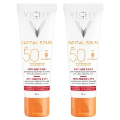 VICHY Ideal Soleil Anti-Age Creme LSF 50 , 2x50 ml
