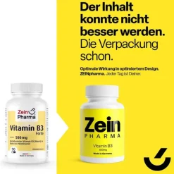 Vitamin B3 Forte Niacin 500 mg Kapseln, 90 St