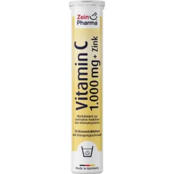 Vitamin C 1000 mg + Zink Brausetabletten, 20 St