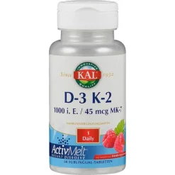 Vitamin D3 K2 1000 I.E. / 45 µg Activmelt Lutschtab., 60 St