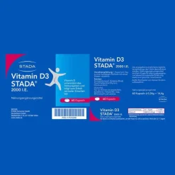 Vitamin D3 STADA 2000 I.E. Kapseln, 60 St