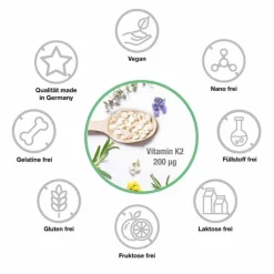 Vitamin K2 200 µg MK-7 vegan Tabletten, 240 St