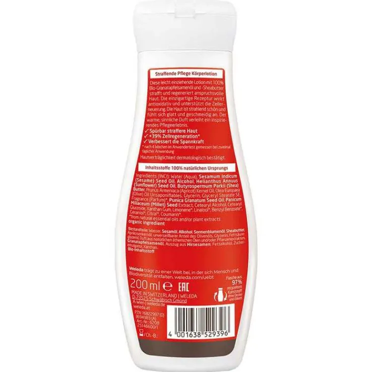 Weleda Granatapfel straffende Pflege Körperlotion, 200 ml