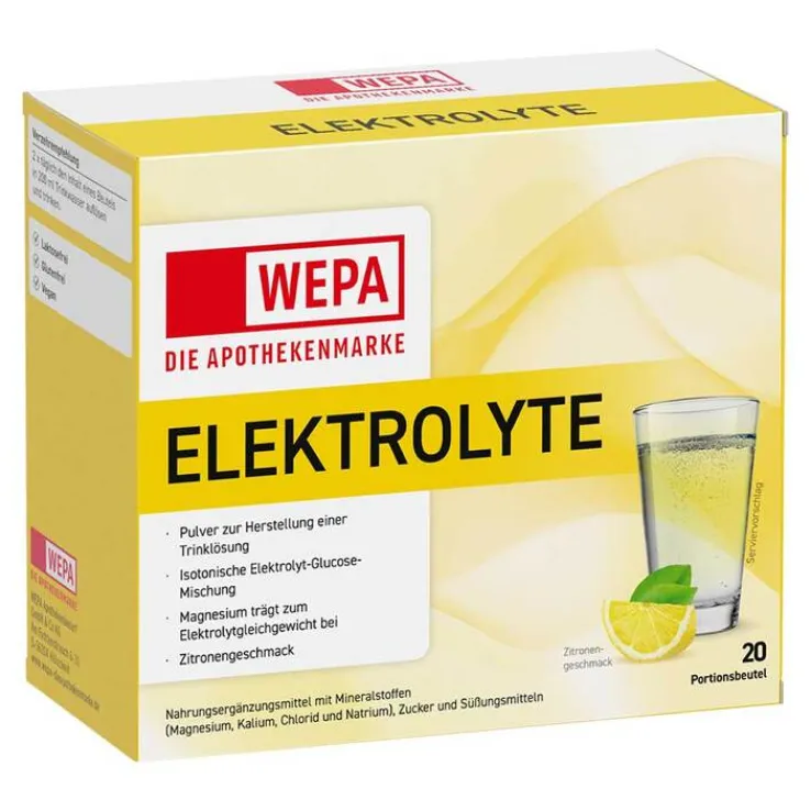 Wepa Elektrolyte Pulver Zitrone, 20X5.6 g