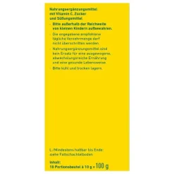 Wepa heiße Zitrone + Vitamin C Pulver, 10X10 g