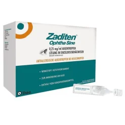 Zaditen ophtha sine Augentropfen Einzeldosispipetten, 50 St
