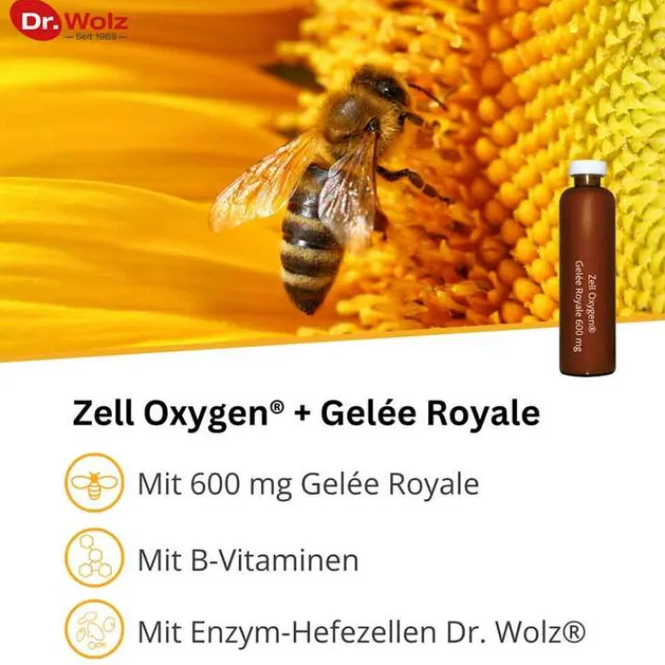 Zell Oxygen + Gelee Royale 600 mg Trinkampullen, 14X20 ml