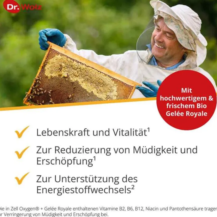 Zell Oxygen + Gelee Royale 600 mg Trinkampullen, 14X20 ml