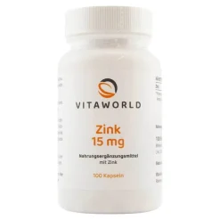 Zink 15 mg Zinkgluconat Kapseln, 100 St