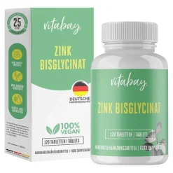 Zink Bisglycinat 25 mg hochdosiert Tabletten, 120 St